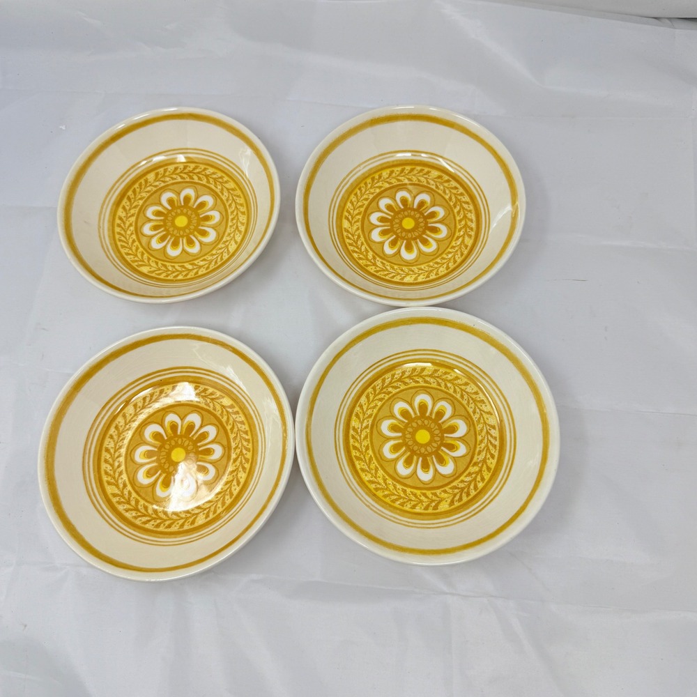 Set of 4  Royal China USA Cavalier Ironstone Casablanca Cereal/Soup Bowls 6.5"